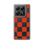 スリムプロテクションケース［ 市松模様 - Red ］