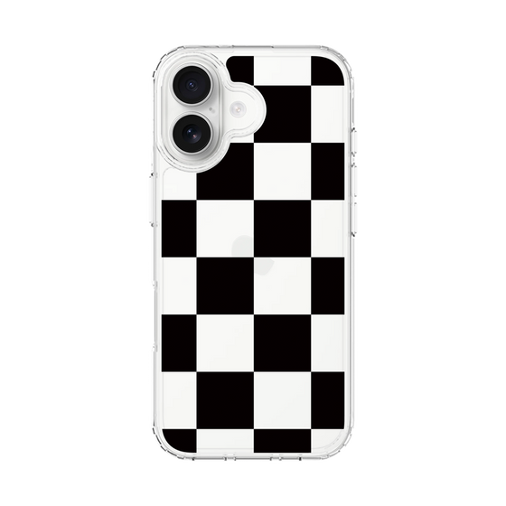 スリムプロテクションケース［ 市松模様 - Black ］