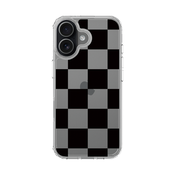スリムプロテクションケース［ 市松模様 - Black ］