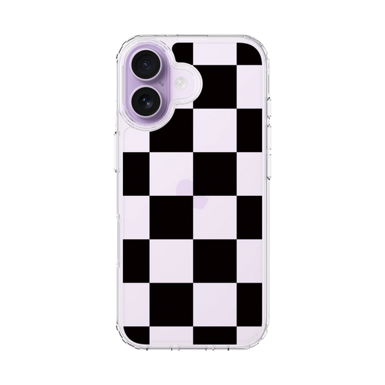 スリムプロテクションケース［ 市松模様 - Black ］