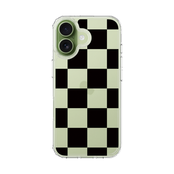 スリムプロテクションケース［ 市松模様 - Black ］