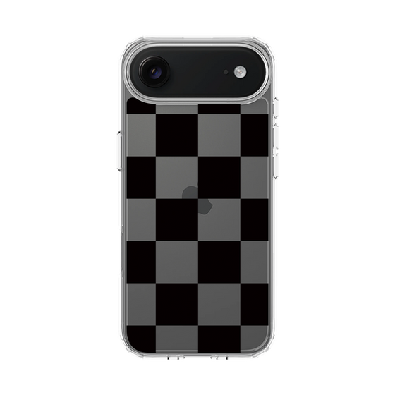 スリムプロテクションケース［ 市松模様 - Black ］