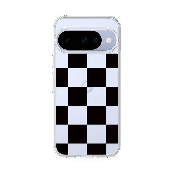 スリムプロテクションケース［ 市松模様 - Black ］