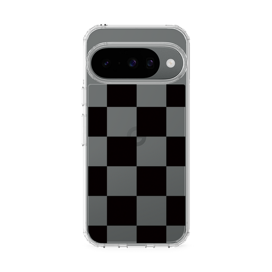 スリムプロテクションケース［ 市松模様 - Black ］