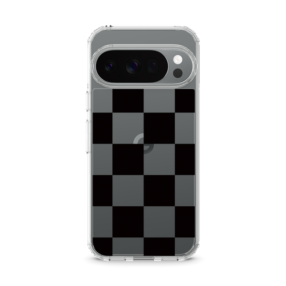 スリムプロテクションケース［ 市松模様 - Black ］