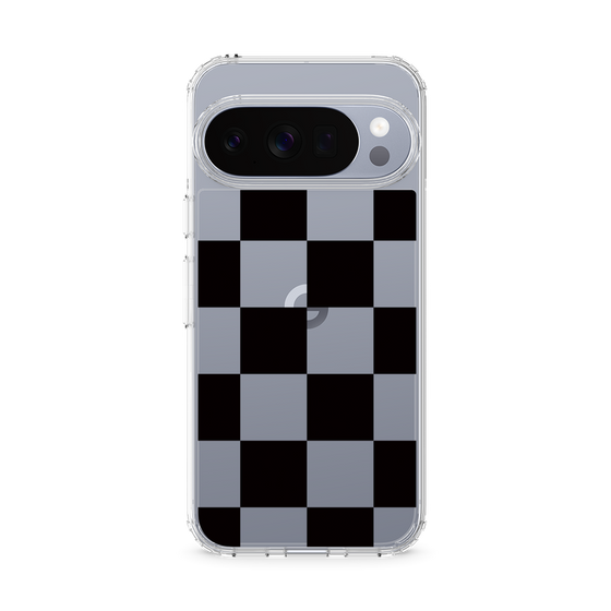 スリムプロテクションケース［ 市松模様 - Black ］