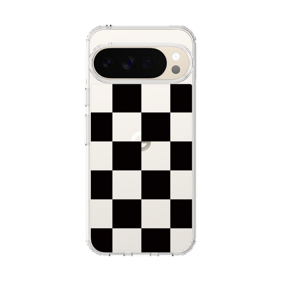 スリムプロテクションケース［ 市松模様 - Black ］