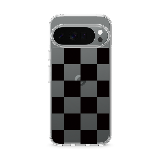 スリムプロテクションケース［ 市松模様 - Black ］