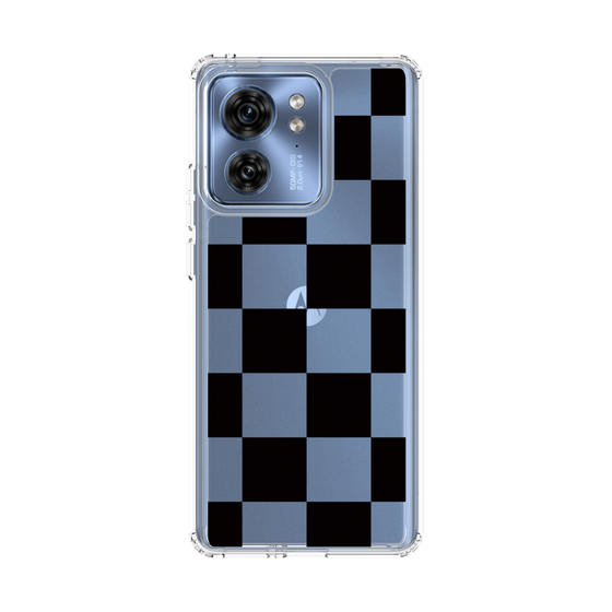 スリムプロテクションケース［ 市松模様 - Black ］