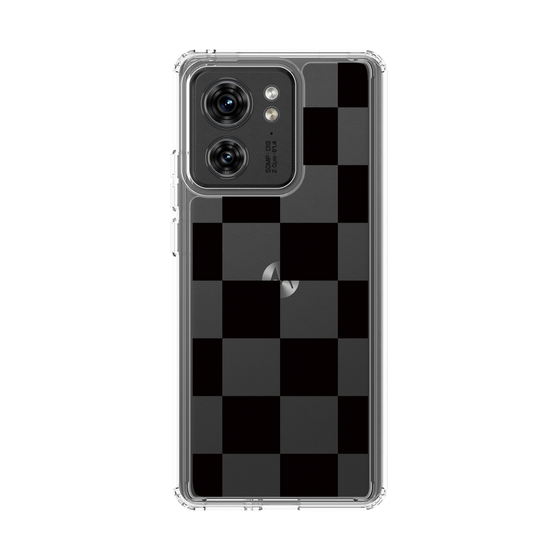 スリムプロテクションケース［ 市松模様 - Black ］