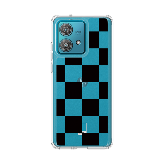 スリムプロテクションケース［ 市松模様 - Black ］