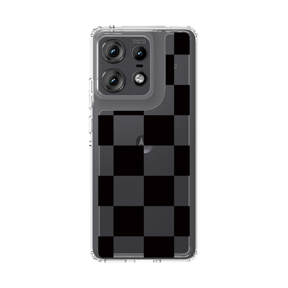 スリムプロテクションケース［ 市松模様 - Black ］