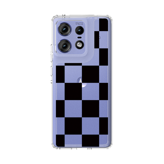 スリムプロテクションケース［ 市松模様 - Black ］