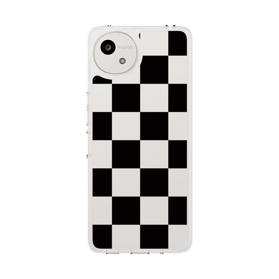 スリムプロテクションケース［ 市松模様 - Black ］