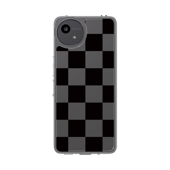 スリムプロテクションケース［ 市松模様 - Black ］