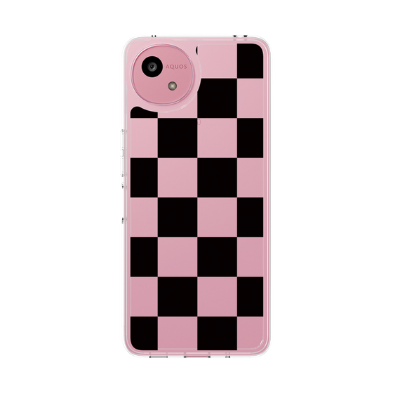 スリムプロテクションケース［ 市松模様 - Black ］