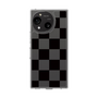 スリムプロテクションケース［ 市松模様 - Black ］