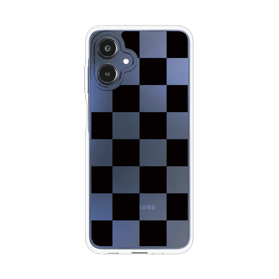 スリムプロテクションケース［ 市松模様 - Black ］