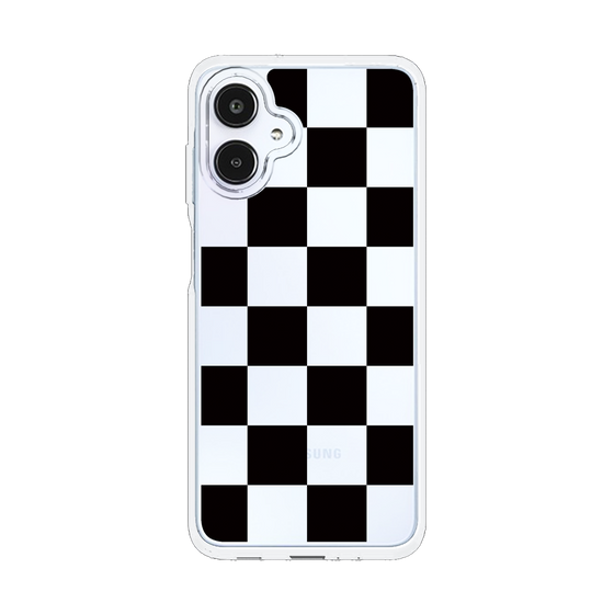 スリムプロテクションケース［ 市松模様 - Black ］