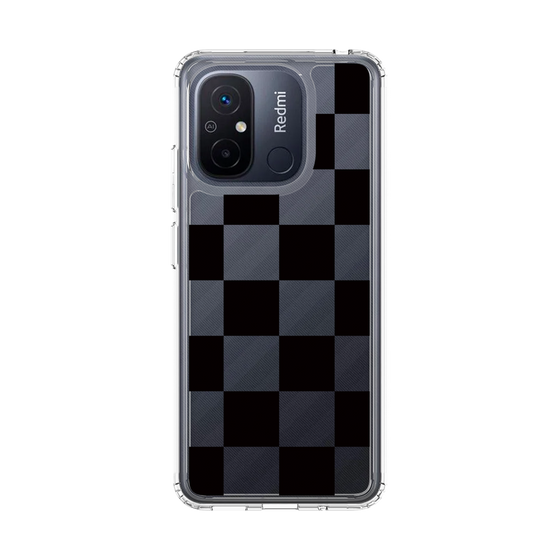 スリムプロテクションケース［ 市松模様 - Black ］