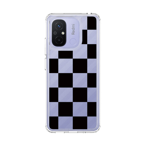 スリムプロテクションケース［ 市松模様 - Black ］