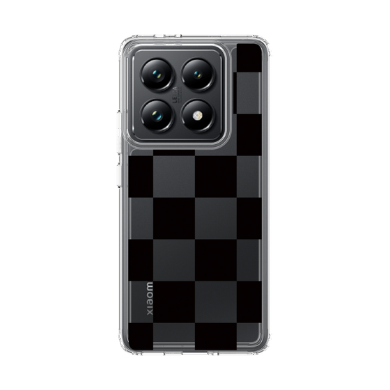 スリムプロテクションケース［ 市松模様 - Black ］