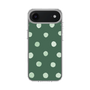 スリムプロテクションケース［ 水彩ドット・レトロカラー - Green ］