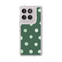 スリムプロテクションケース［ 水彩ドット・レトロカラー - Green ］