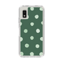 スリムプロテクションケース［ 水彩ドット・レトロカラー - Green ］