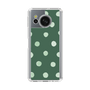 スリムプロテクションケース［ 水彩ドット・レトロカラー - Green ］