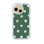 スリムプロテクションケース［ 水彩ドット・レトロカラー - Green ］
