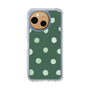 スリムプロテクションケース［ 水彩ドット・レトロカラー - Green ］