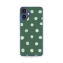 スリムプロテクションケース［ 水彩ドット・レトロカラー - Green ］