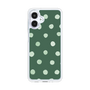 スリムプロテクションケース［ 水彩ドット・レトロカラー - Green ］