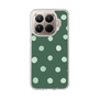 スリムプロテクションケース［ 水彩ドット・レトロカラー - Green ］