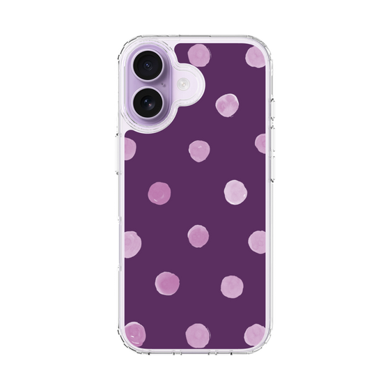 スリムプロテクションケース［ 水彩ドット・レトロカラー - Purple ］
