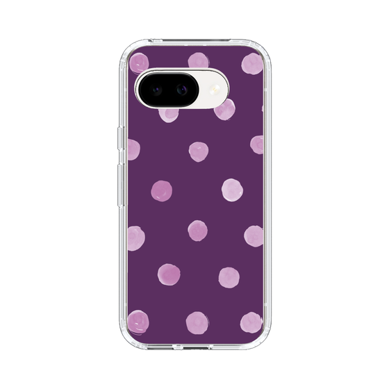 スリムプロテクションケース［ 水彩ドット・レトロカラー - Purple ］