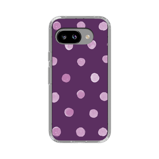 スリムプロテクションケース［ 水彩ドット・レトロカラー - Purple ］