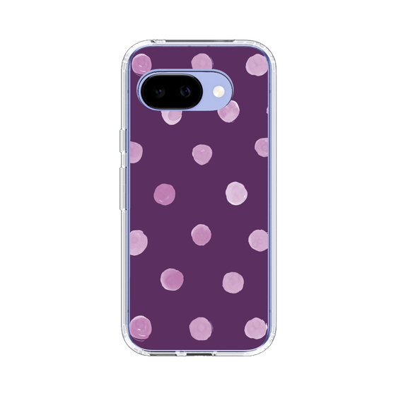 スリムプロテクションケース［ 水彩ドット・レトロカラー - Purple ］