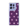 スリムプロテクションケース［ 水彩ドット・レトロカラー - Purple ］