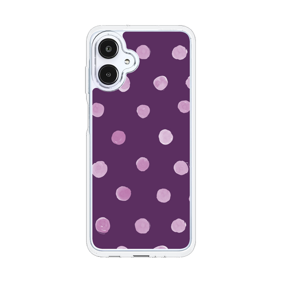 スリムプロテクションケース［ 水彩ドット・レトロカラー - Purple ］