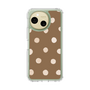 スリムプロテクションケース［ 水彩ドット・レトロカラー - Brown ］