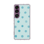 スリムプロテクションケース［ 水彩ドット・レトロカラー - Light Blue ］