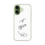 スリムプロテクションケース［ Dinosaurs No.1 - White ］