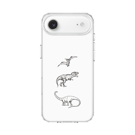 スリムプロテクションケース［ Dinosaurs No.1 - White ］