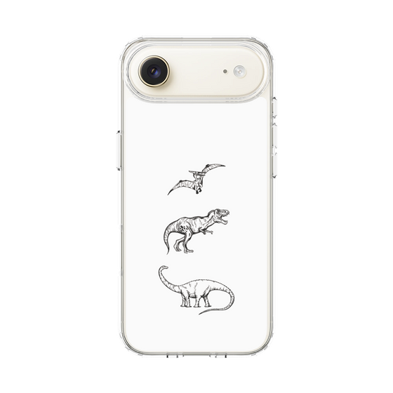 スリムプロテクションケース［ Dinosaurs No.1 - White ］