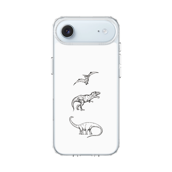 スリムプロテクションケース［ Dinosaurs No.1 - White ］