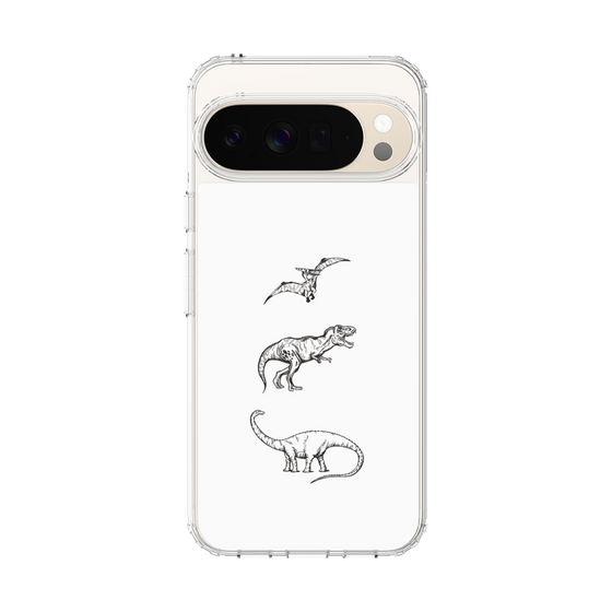 スリムプロテクションケース［ Dinosaurs No.1 - White ］