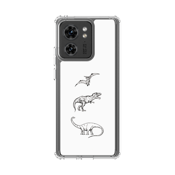 スリムプロテクションケース［ Dinosaurs No.1 - White ］