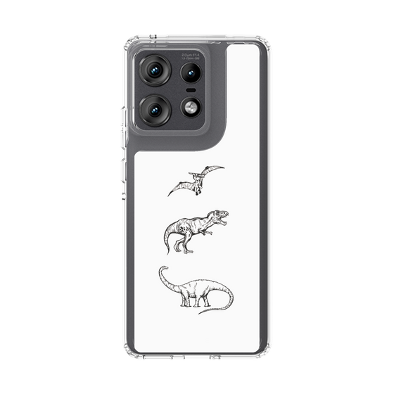 スリムプロテクションケース［ Dinosaurs No.1 - White ］
